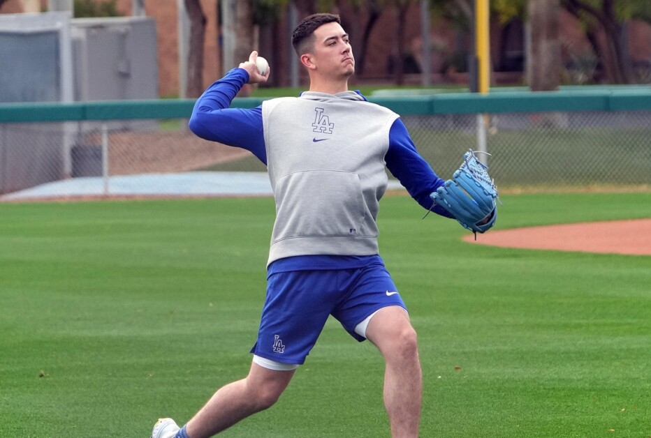 Bobby Miller, 2024 Spring Training, Dodgers workout