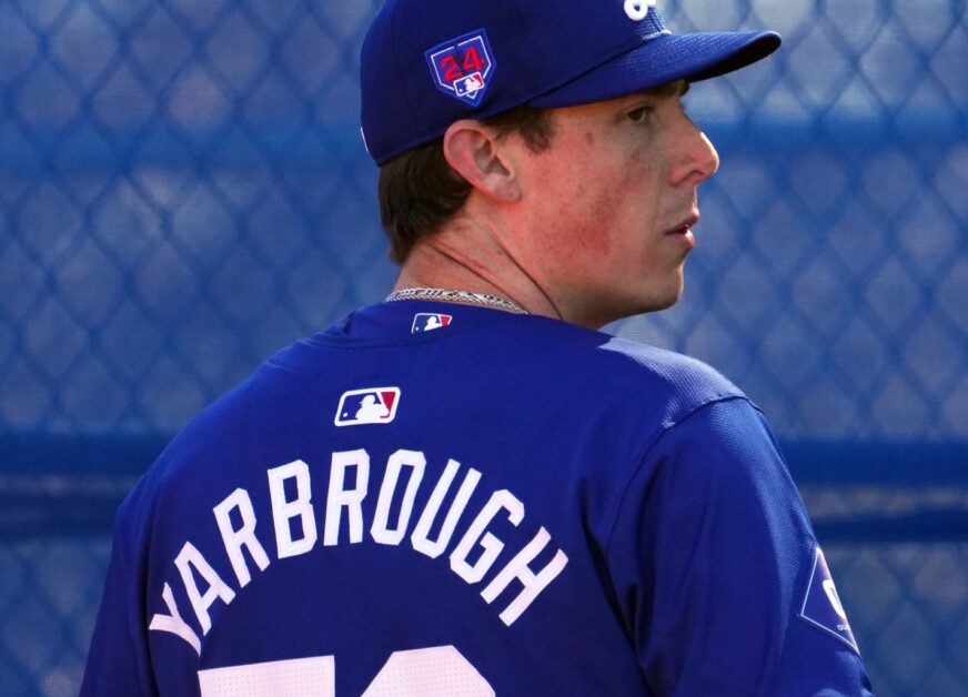 Ryan Yarbrough, Dodgers jersey details Dodgers workout, 2024 Spring Training.jpeg