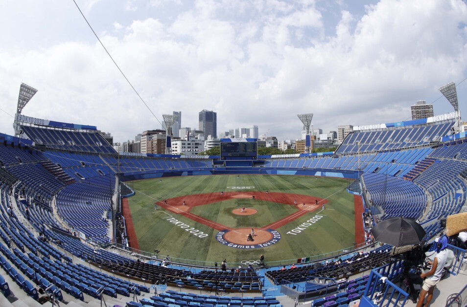 Yokohama Baseball Stadium view, Tokyo Olympics, 2020