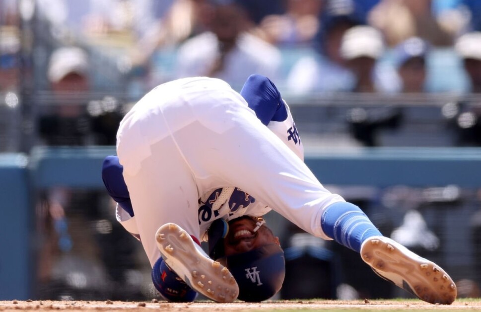 Mookie Betts, hit by pitch