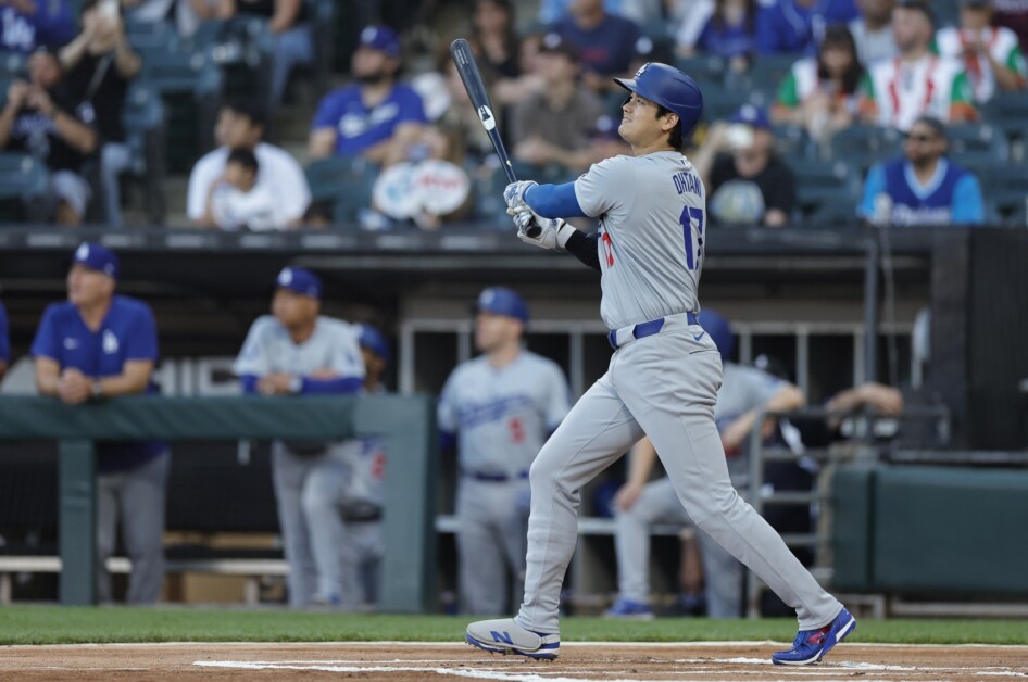 Shohei Ohtani, Bob Geren, Dave Roberts, Freddie Freeman