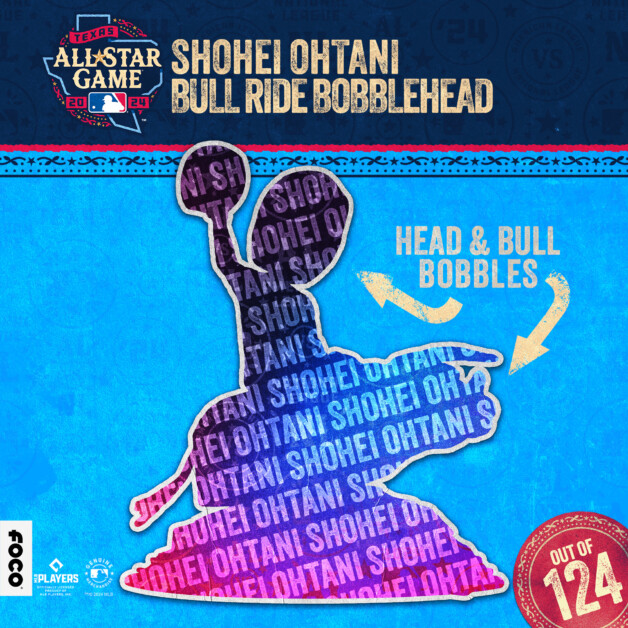 Shohei Ohtani, bull ride, 2024 MLB All-Star Game, FOCO