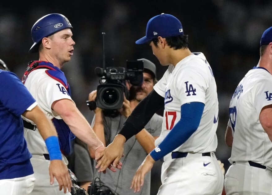 Will Smith, Shohei Ohtani, Evan Phillips, Dodgers win