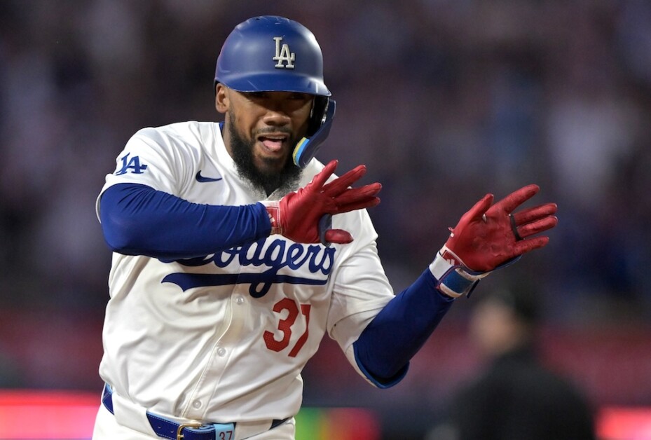 Teoscar Hernández, Dodgers celebration