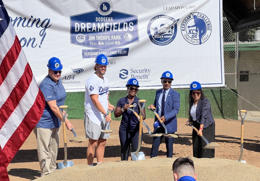 Clayton Kershaw, Nichol Whiteman, Los Angeles Dodgers Foundation, Kershaw's Challenge, Dodgers Dreamfields